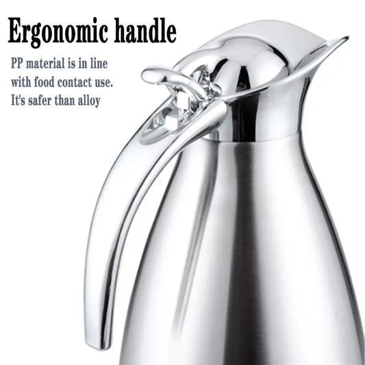 European Style Double Vacuum Insulation Coffee Pot