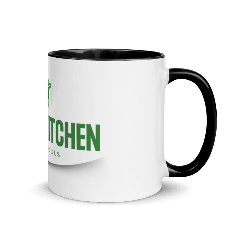 White Ceramic Mug with Color Inside